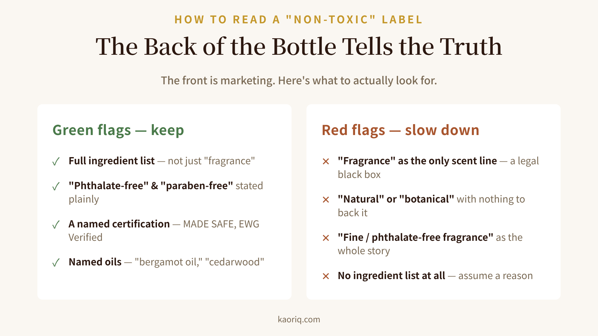 What clean-fragrance label words actually mean, decoded